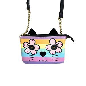 Betsey Johnson LUV Kitsch Double Crossbody Bag
